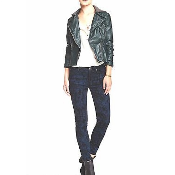 Free People jacquard flocked skinny jeans - Picture 5 of 7